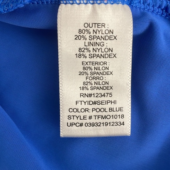 Tape measure blue tank top size Large - Picture 4 of 4